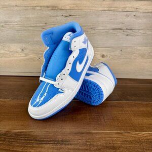 Nike Air Jordan 1 Mid Legend Blue Mens Size 11.5 White FZ2142 114